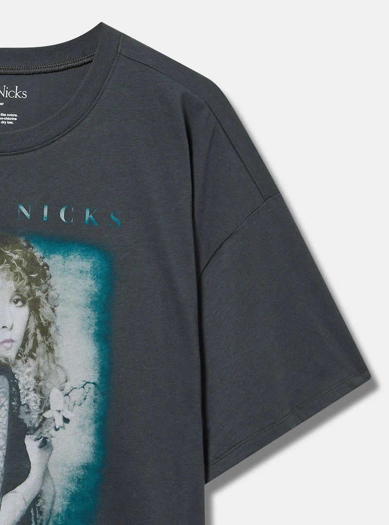 Stevie Nicks Oversized Cotton Crew Tunic Tee