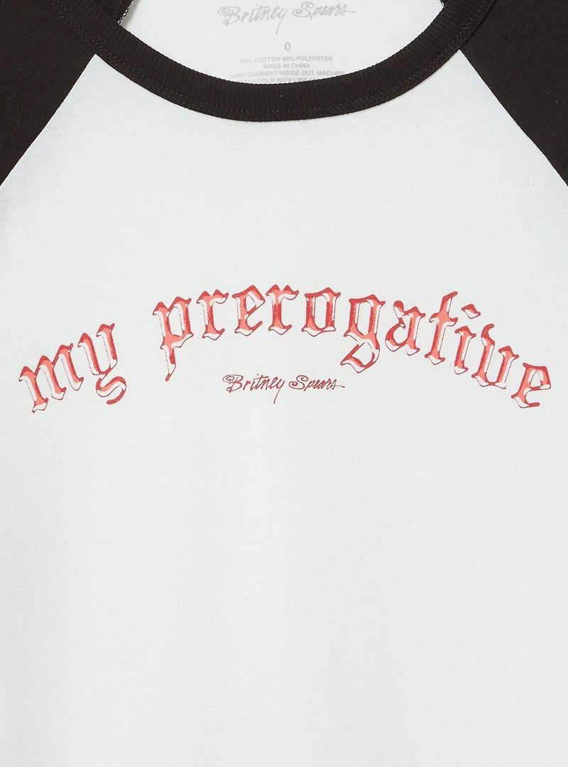 Britney Spears Classic Cotton Raglan Tee