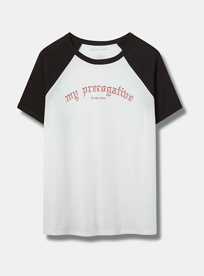 Britney Spears Classic Cotton Raglan Tee