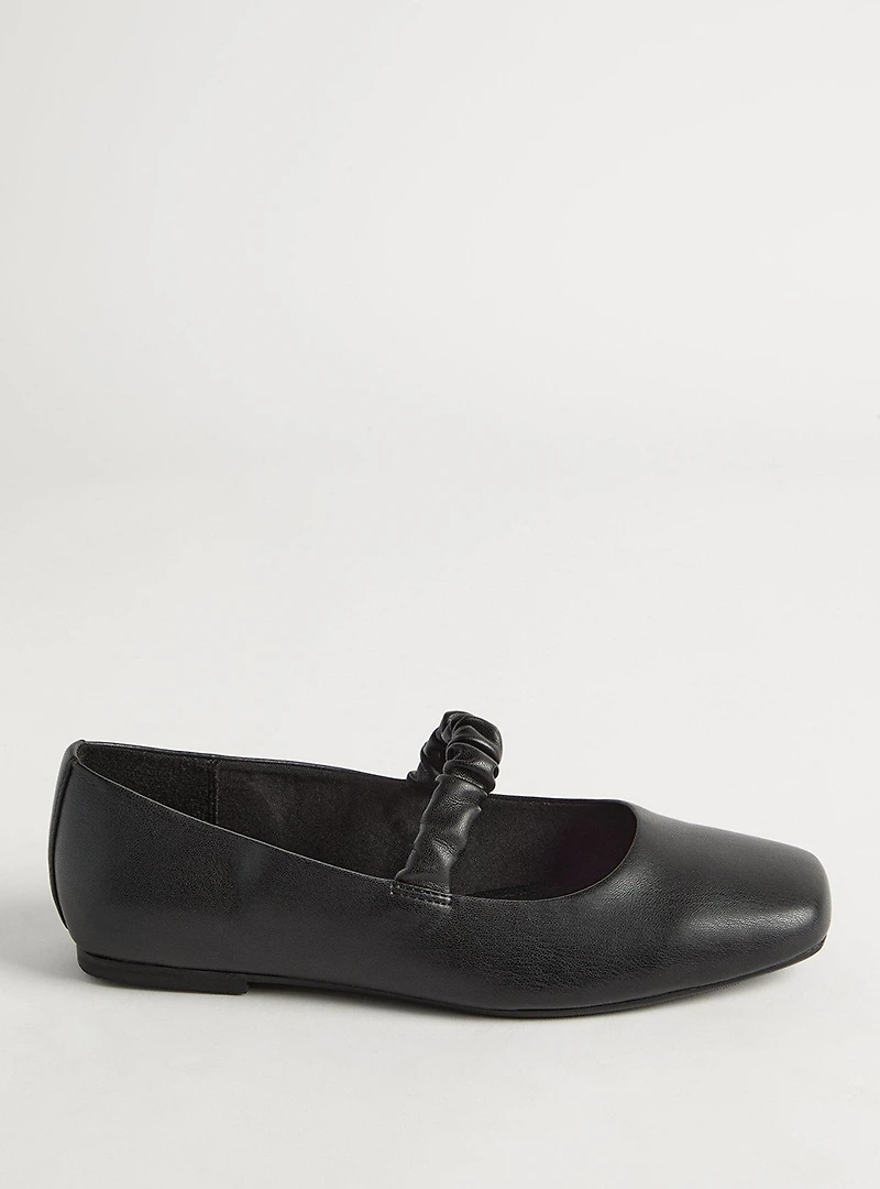 Scrunch Strap Ballet Flat (WW)