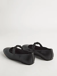 Scrunch Strap Ballet Flat (WW)