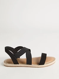 Stretch Band Espadrille Gladiator Sandal (WW)