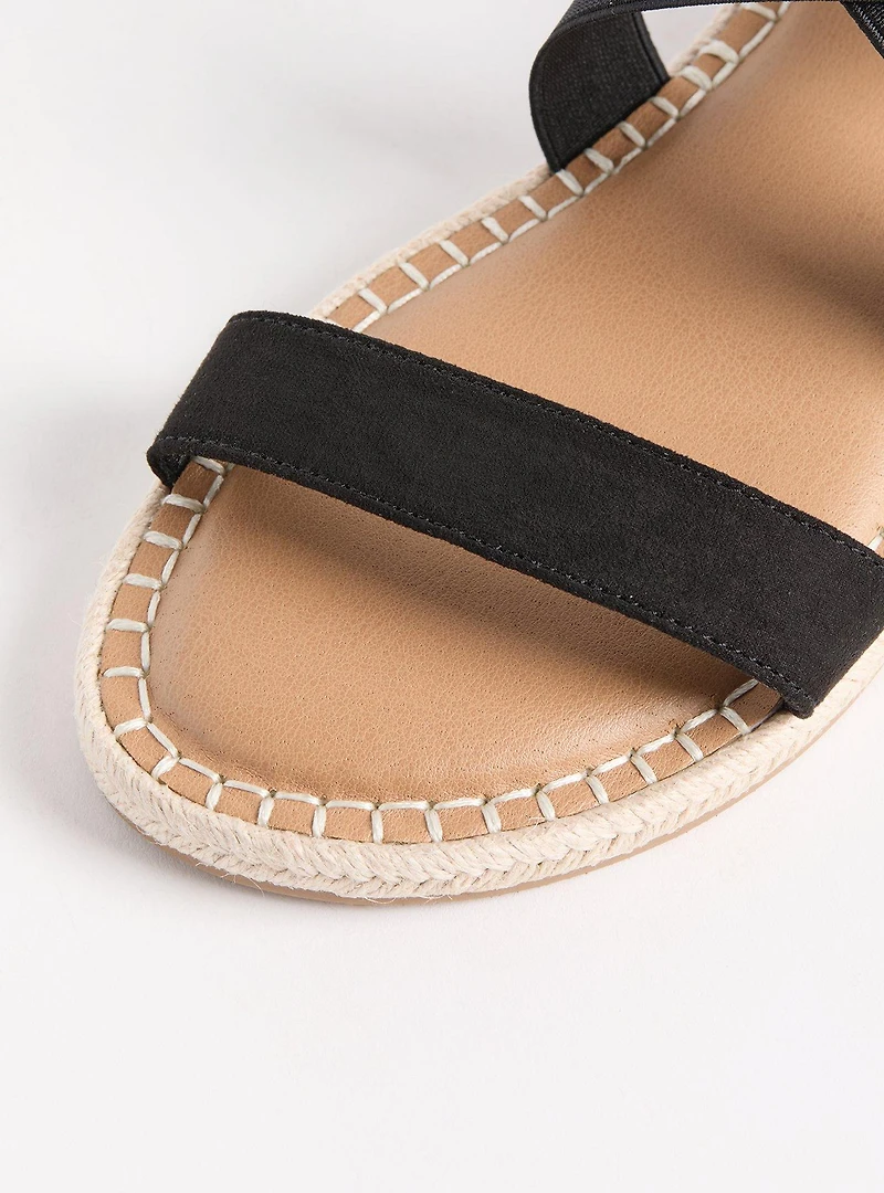 Stretch Band Espadrille Gladiator Sandal (WW)