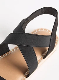 Stretch Band Espadrille Gladiator Sandal (WW)