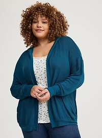 Open Hooded Cardigan