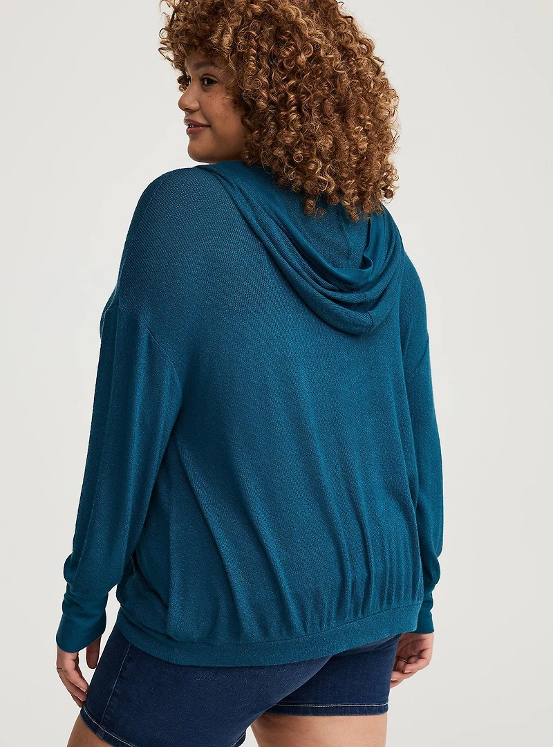 Open Hooded Cardigan