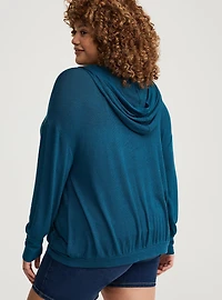 Open Hooded Cardigan