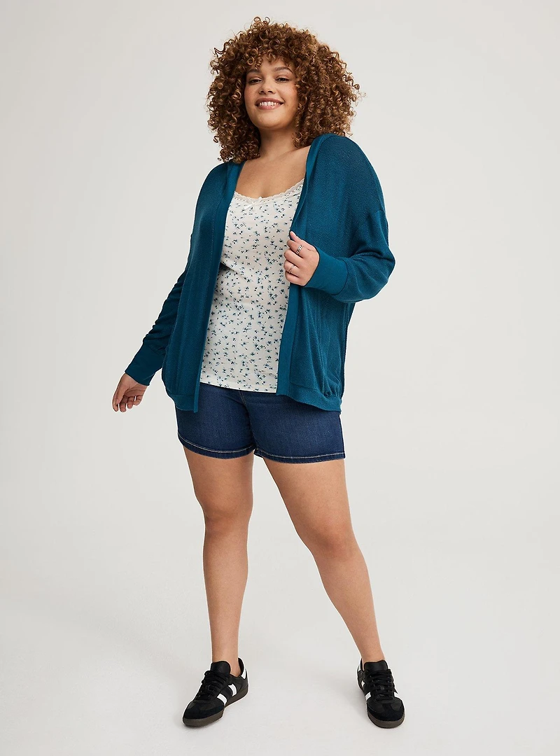 Open Hooded Cardigan