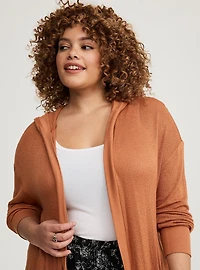 Open Hooded Cardigan