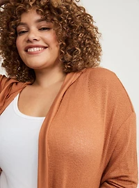 Open Hooded Cardigan