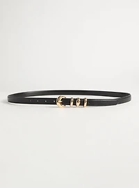 2-Pack Faux Suede Belt