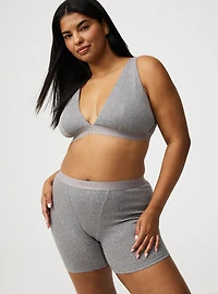 Unlined Heather Plunge Bralette