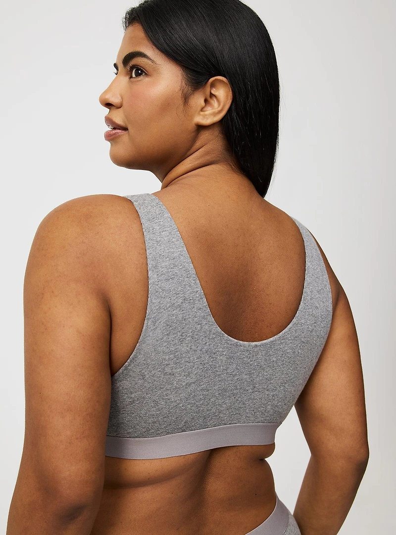 Unlined Heather Plunge Bralette