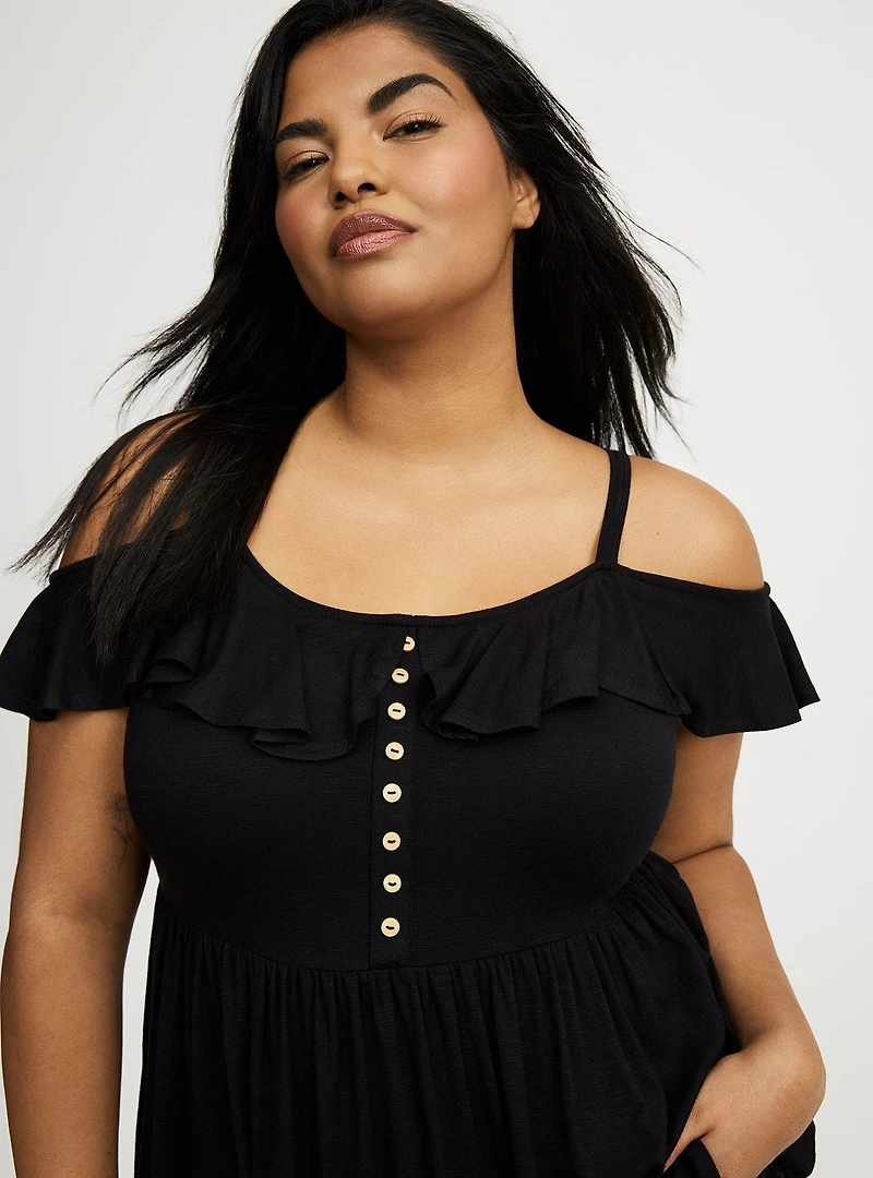 Off-Shoulder Babydoll Top