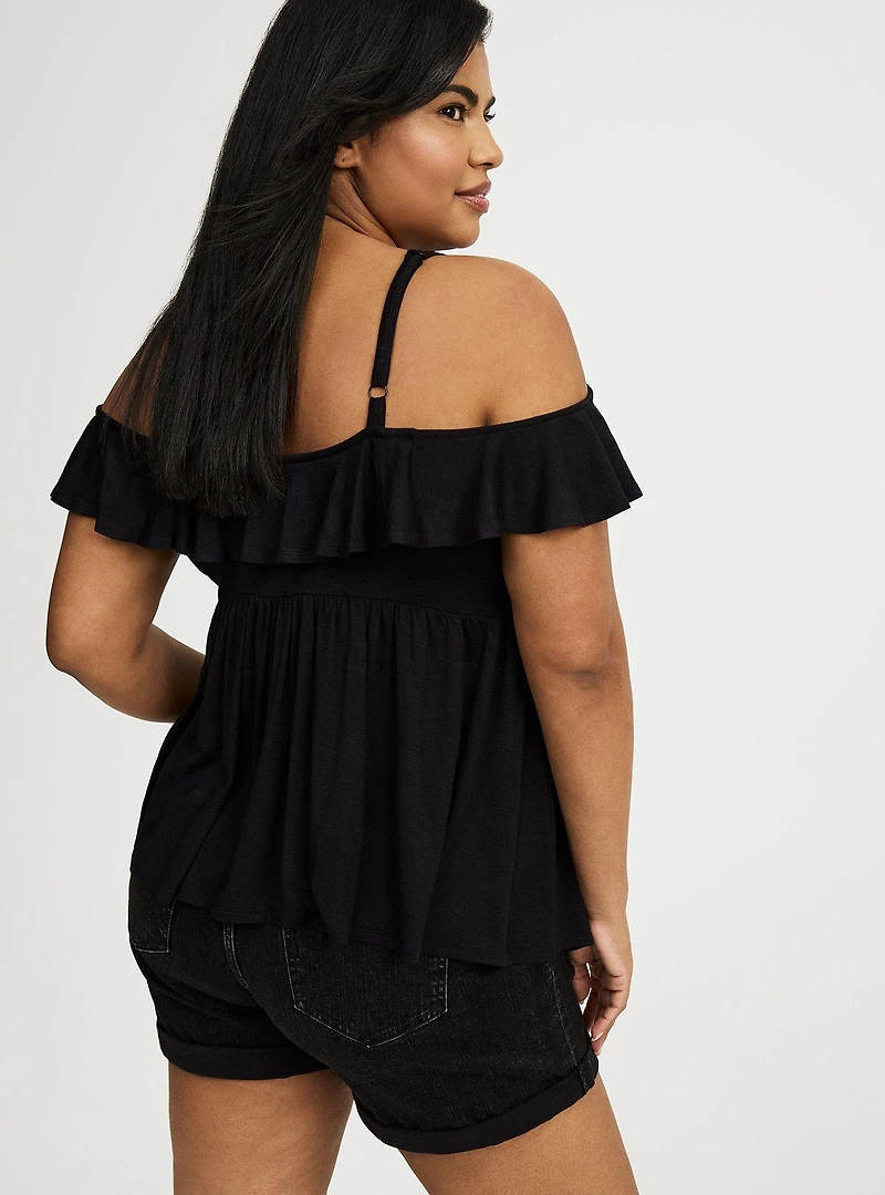 Off-Shoulder Babydoll Top