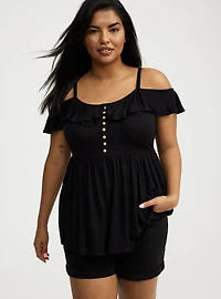 Off-Shoulder Babydoll Top