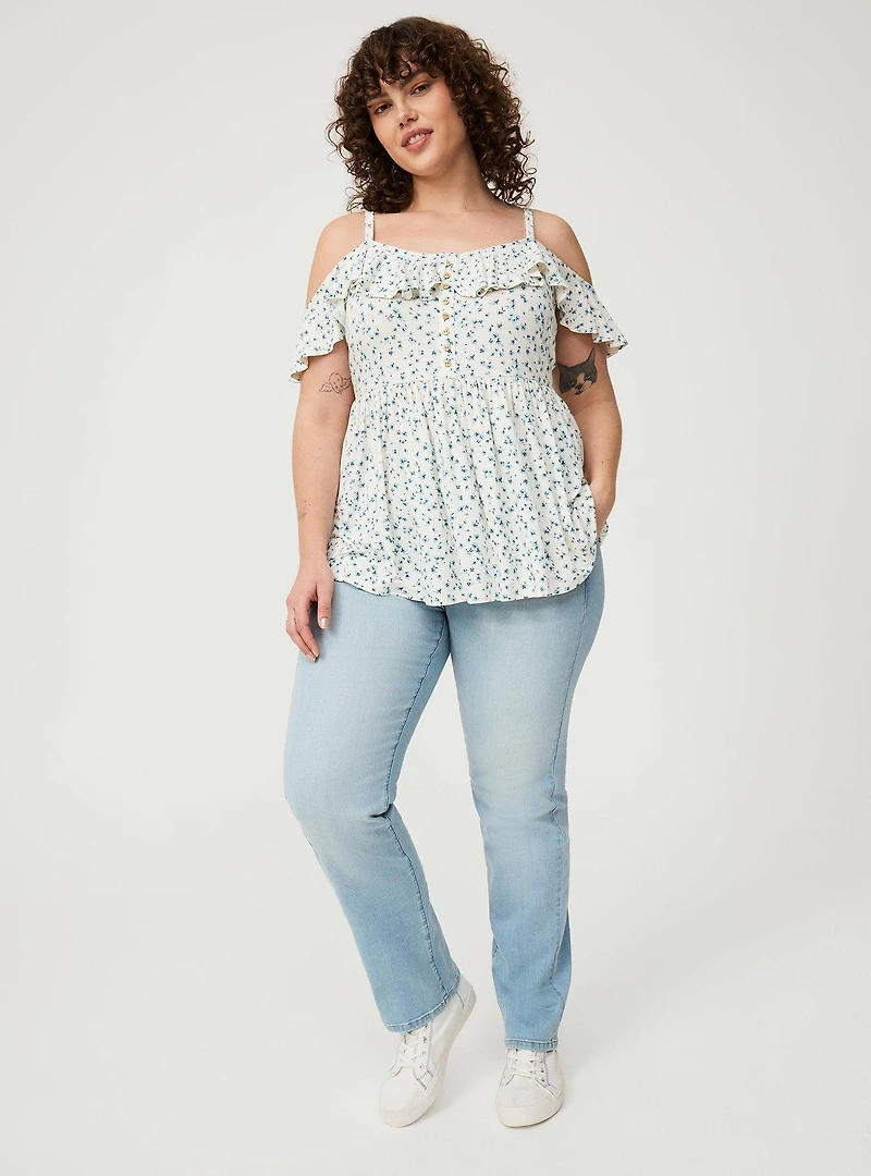 Off-Shoulder Babydoll Top