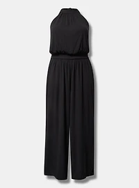Sleeveless High Neck Jumpsuit