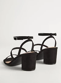 Triple Strap Block Heel Sandal (WW)