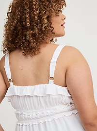 Babydoll Smocked Sleeveless Top