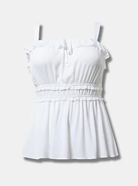 Babydoll Smocked Sleeveless Top
