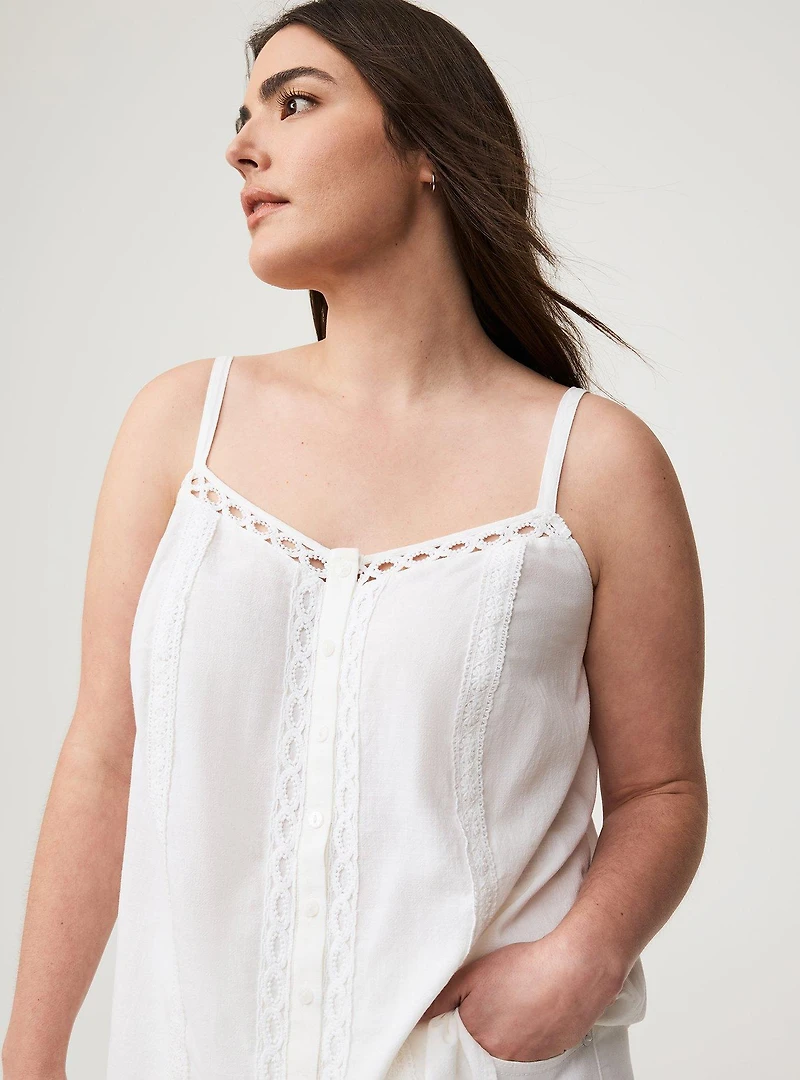 Sophie Crochet Trim Cami