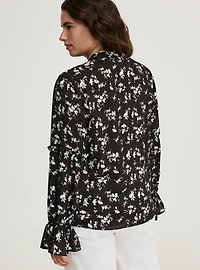 Ruffle Long Sleeve Blouse