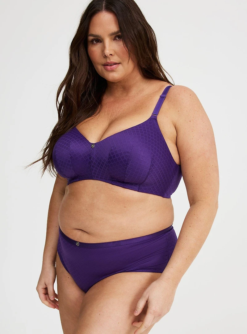Dream Wire-Free Fishnet Lace Bra