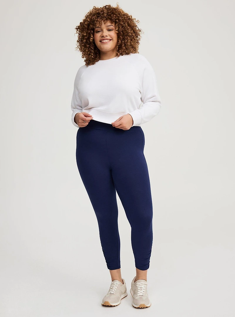 Crop Signature Ruched Legging