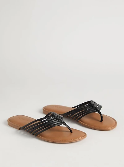 Strappy Braided Flip Flop (WW