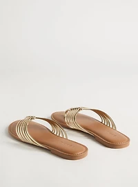 Strappy Braided Flip Flop (WW)