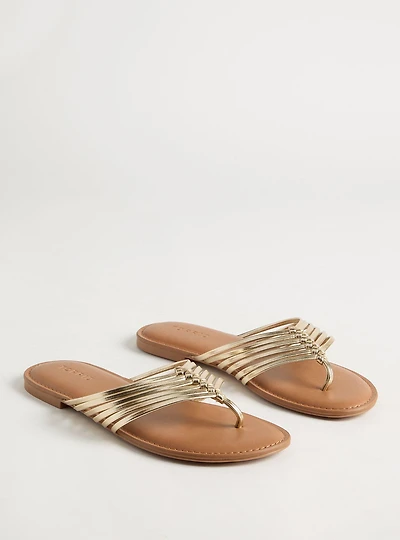 Strappy Braided Flip Flop (WW