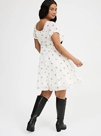 Mesh Mini Dress