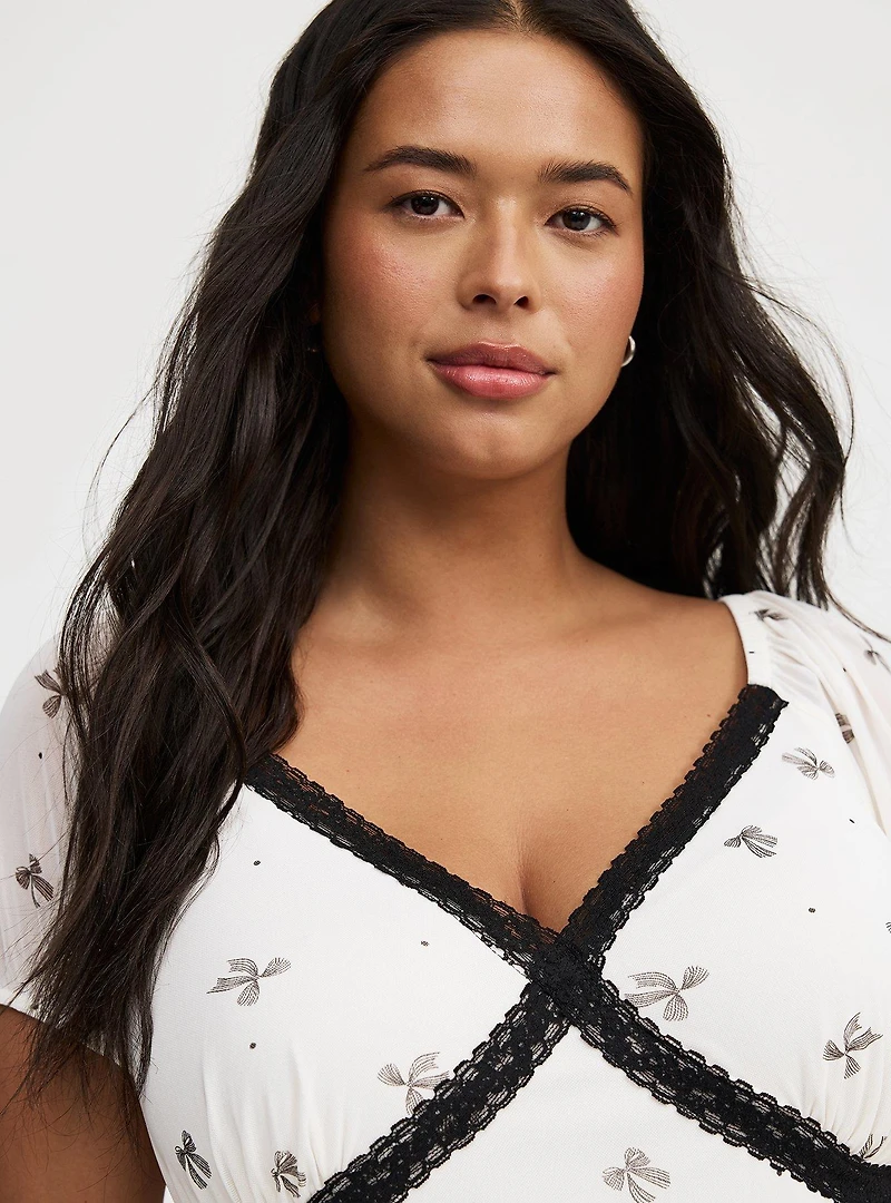 Mesh Mini Dress