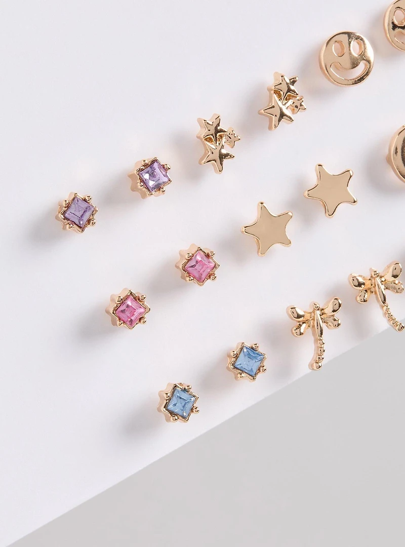 Mini Stud Earrings Set