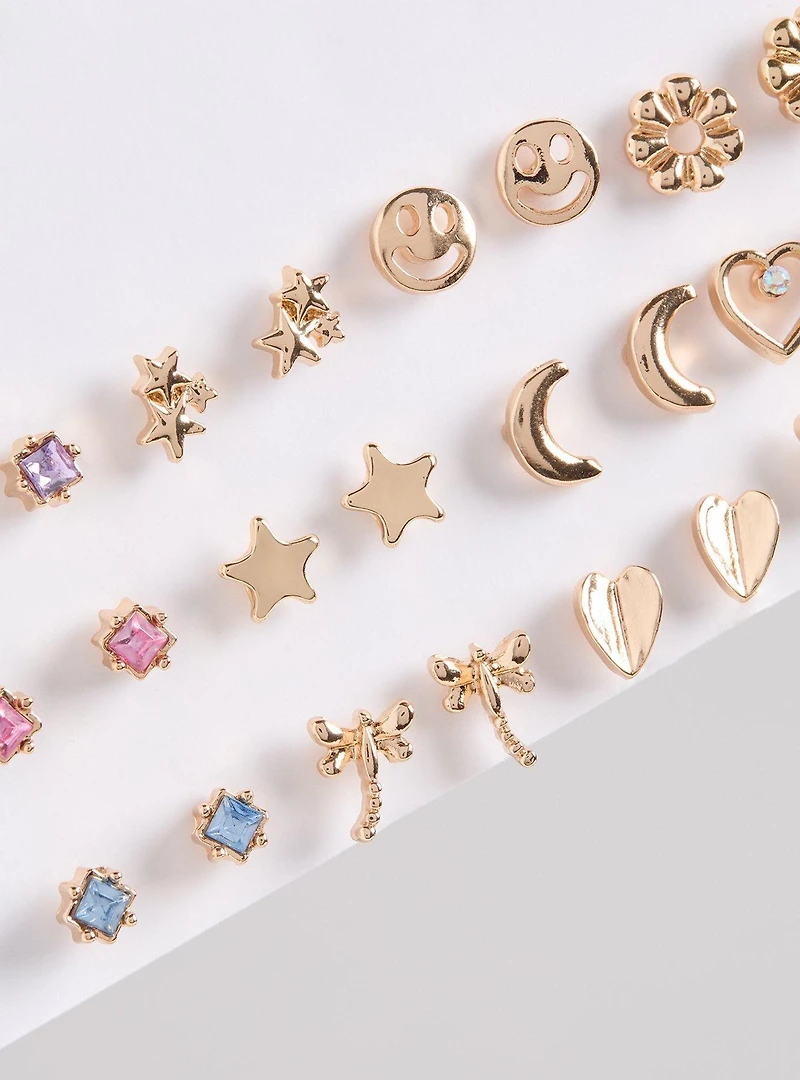 Mini Stud Earrings Set
