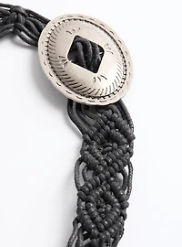 Braided Western Tie Belt