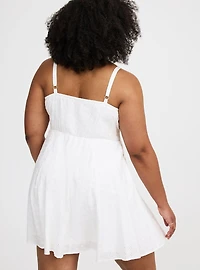 FIt & Flare Mini Challis Dress