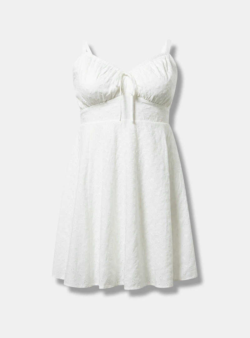 FIt & Flare Mini Challis Dress