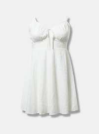 FIt & Flare Mini Challis Dress