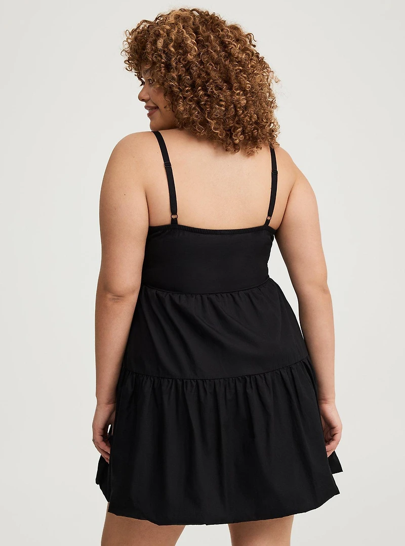 Bubble Hem Mini Dress