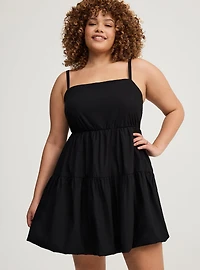 Bubble Hem Mini Dress
