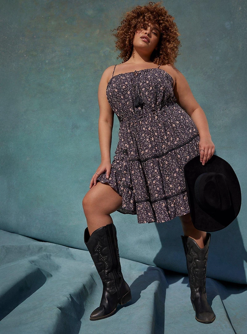 Festi Halter Tassel Dress