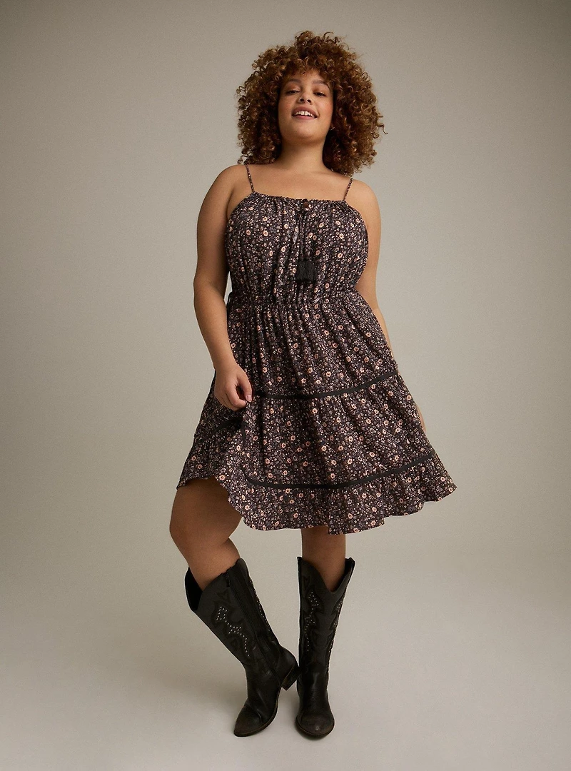 Festi Halter Tassel Dress