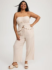Straight Leg High-Rise Ankle Pant