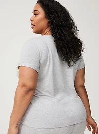Lightweight French Terry V-Neck Lounge Tee
