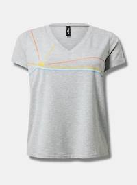 Lightweight French Terry V-Neck Lounge Tee