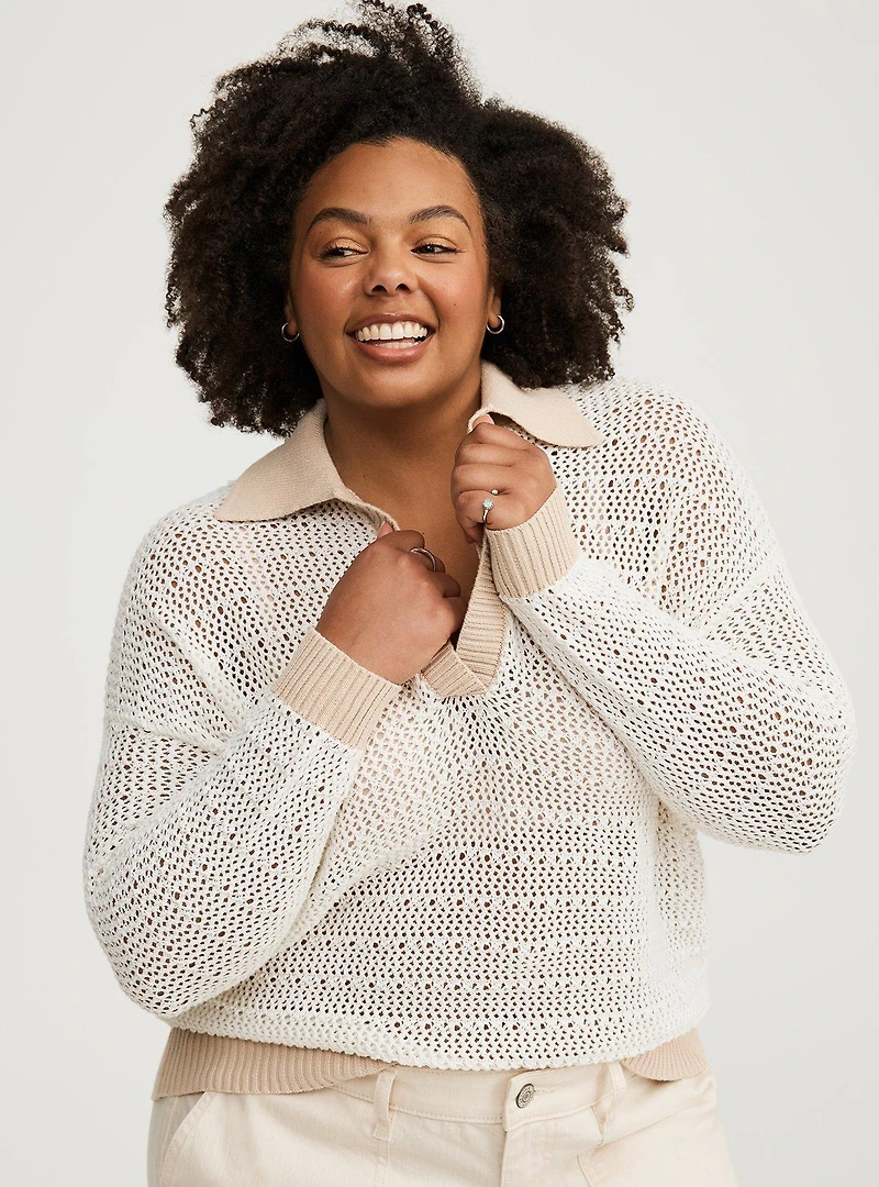 Collared Pullover Sweater
