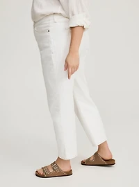 Ankle Crop High-Rise Straight Jean