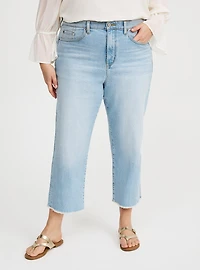 Ankle Crop High-Rise Straight Jean